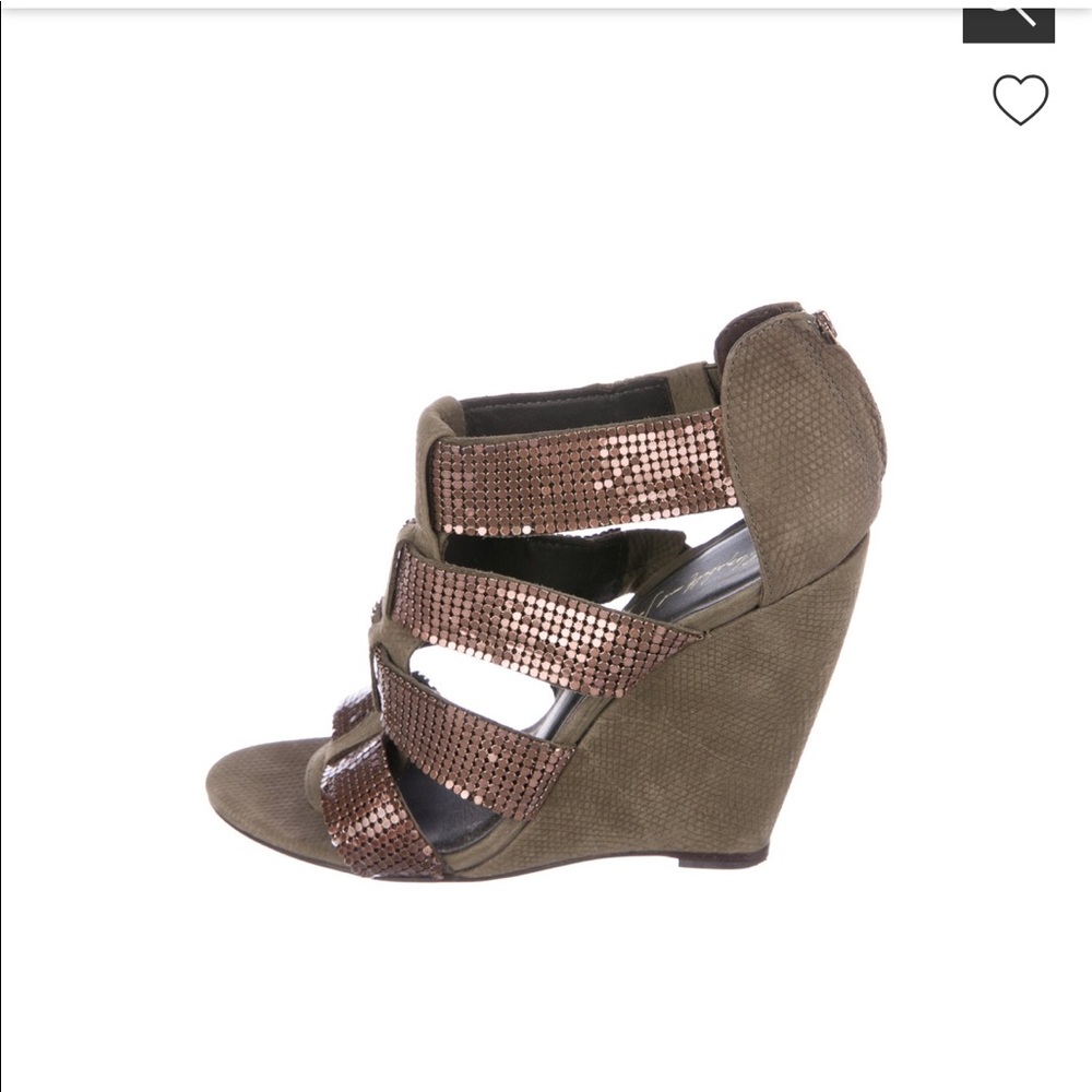 Elizabeth and James wedge shoes, size 8 1/2